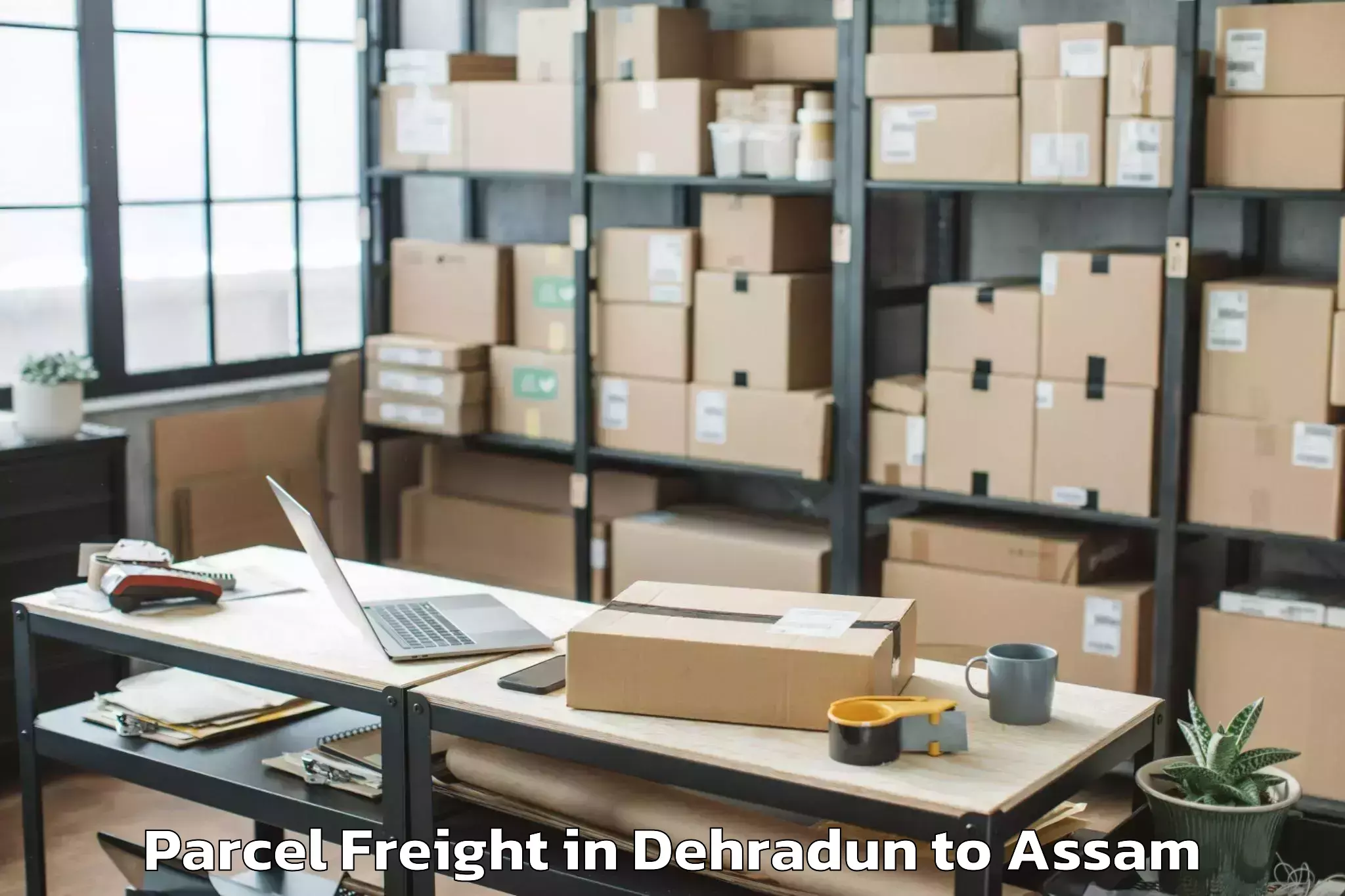 Discover Dehradun to Bajali Parcel Freight